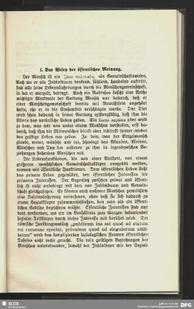 I. Das Wesen der öffentlichen Meinung