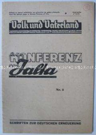 Kriegsgefangenen-Zeitung "Volk und Vaterland" über die Konferenz von Jalta