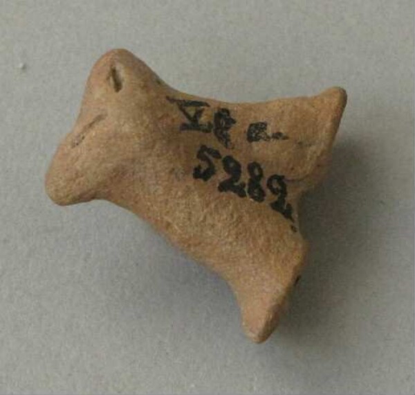 Clay animal head (fragment)