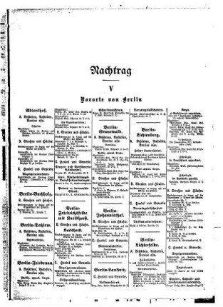 V. Vororte von Berlin