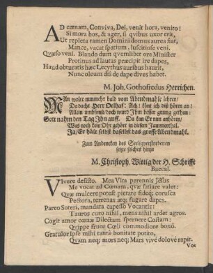 Nun wolte nunmehr bald vom Abendmahle lehren/ [...]