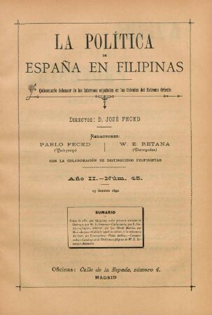 Núm. 45. 25 Octubre 1892