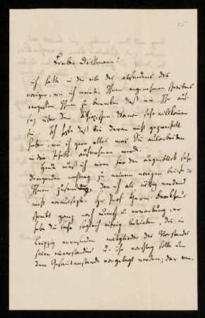 Nr. 15: Brief von Heinrich Ewald an August Dillmann, Göttingen, 29.1.1853
