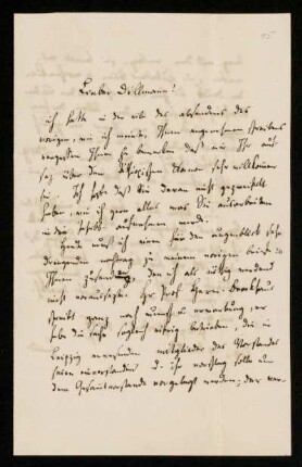 Nr. 15: Brief von Heinrich Ewald an August Dillmann, Göttingen, 29.1.1853