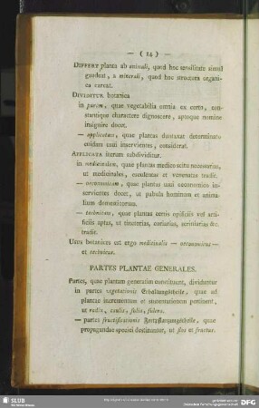 Partes Plantae Generales