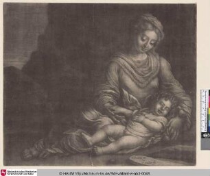 [Die Jungfrau mit dem schlafenden Christuskind; Virgin and Sleeping Christ-Child]