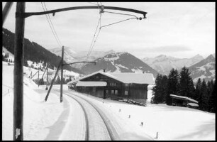Gstaad: winterliche Strecke, Gstaad- Zweisimmen, Golden Pass