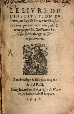 Le Livre de l'Institution du Prince