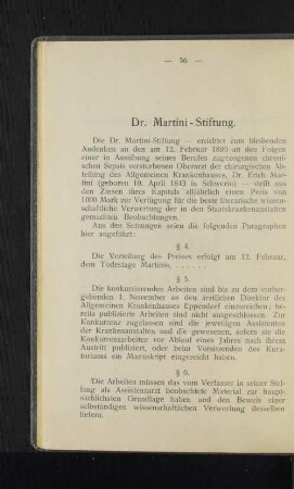 Dr. Martini-Stiftung.