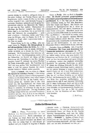 Zeitschriftenschau