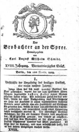 44. Stueck, 1. November 1819