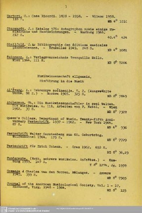 Musikwissenschaft allgemein, Einführung in die Musik