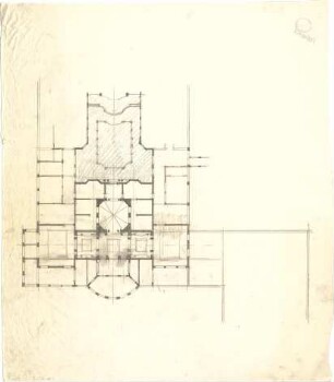 Pfann, Paul; München - Theresienhöhe; Ausstellung München 1908 - Teilgrundriss