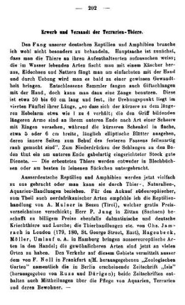 Erwerb und Versandt der Terrarien-Thiere.