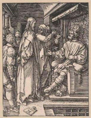 Kleine Passion, Blatt 17: Christus vor Herodes