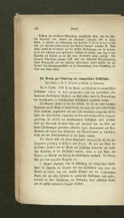 ¬Der¬ Verein zur Erhaltung der evangelischen Volksschule