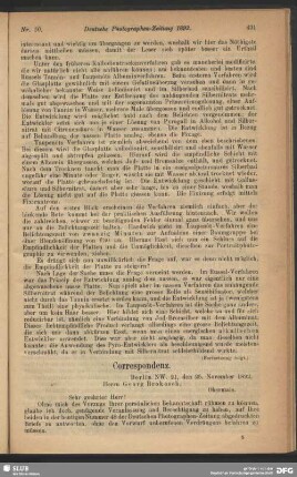 Correspondenz