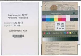 Entnazifizierung Karl Westermann , geb. 03.11.1904 (Kaufmann)