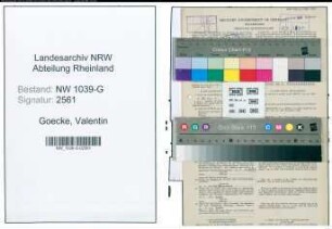 Entnazifizierung Valentin Goecke , geb. 14.11.1896 (Amtsangestellter)