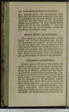 Ultramarin zu verfertigen