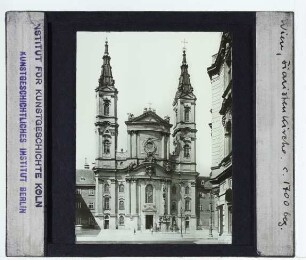 Wien, Piaristenkirche Maria Treu : Außenansicht, Fassade