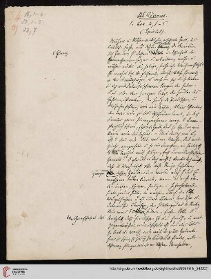 Heid. Hs. 3895 II B - 5,34: Nachlass Heinrich Bassermann, Sonn- und Feiertagspredigten: Predigt zu 1 Kor 4,1-5 (Das Bild einer Christengattung im Advent)