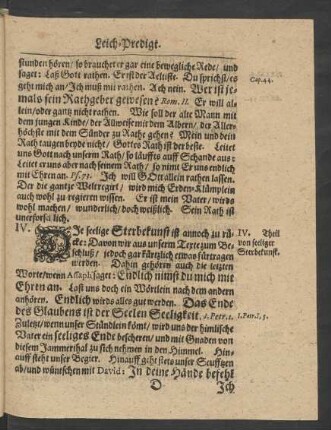 [IV.Theil von seeliger Sterbekunst.]