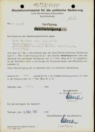 Sailer, Karl