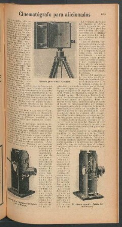 Cinematógrafo para aficionados