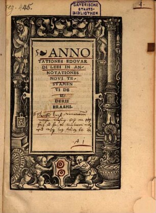 Responsio ad annotationes Eduardi Lei
