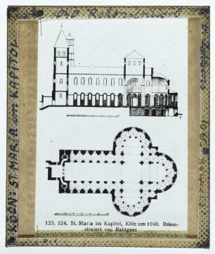 Köln, St. Maria im Kapitol : Grundriss, Schnitt