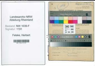 Entnazifizierung Herbert Felske , geb. 20.07.1911 (Monteur)