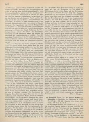 318-319 [Rezension] Brockdorff, Cay von, Die deutsche Aufklärungsphilosophie