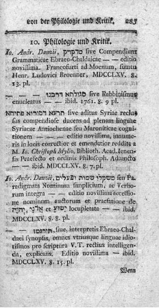 Compendium Grammaticae Ebraeo-Chaldaicaei.