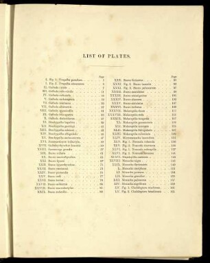 List of Plates.