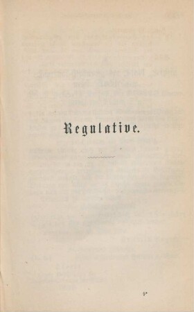 Regulative.