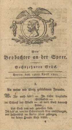 16. Stueck, 19. April 1802