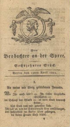 16. Stueck, 19. April 1802