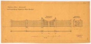 Villa Dr. Richard Schöne, Berlin-Grunewald: Gartentor, 1:25