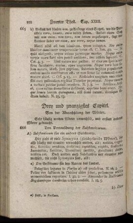 Drey und zwanzigstes Capitel.