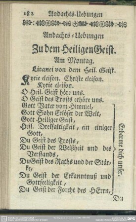 Andachts-Uebungen zu dem H. Geist