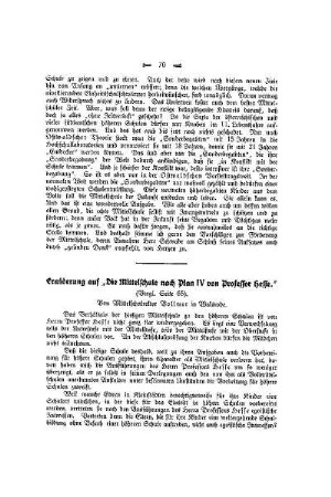 Erwiderung auf "Die Mittelschule nach Lehrplan IV von Professor Hesse"