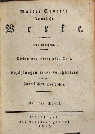 Erzählungen eines Großvaters aus der schottischen Geschichte : aus d. Engl. übers., 3