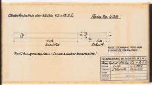 Reichsluftfahrtministerium, Berlin: Hauptgesims Q2L (Werkstein): Details 1:10