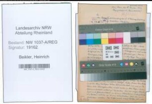 Entnazifizierung Heinrich Beikler , geb. 00.00.0000 (Bahninspektor)