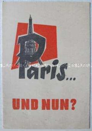 Anonyme Propagandaschrift aus der DDR für die Bevölkerung der Bundesrepublik zu den Ergebnissen des Pariser Gipfeltreffens 1960