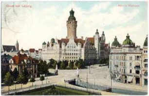 Gruß aus Leipzig : neues Rathaus