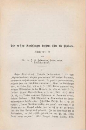 559-575 Die ersten Vorlesungen Luthers über die Psalmen