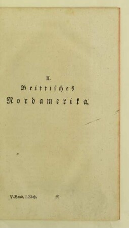 II. Brittisches Nordamerika