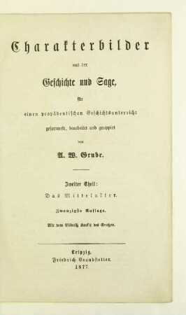 Theil 2: Das Mittelalter